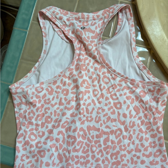 90 Degree By Reflex Blush Leopard Tank Top - Picture 3 of 4